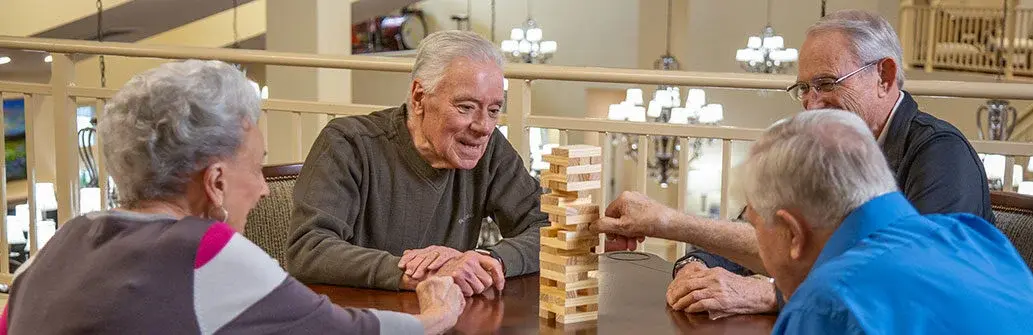Sequoia Grove hawthorn senior living seniors playing games