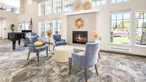 Sequoia Grove - Dining Room Fireplace