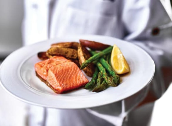 Sequoia Grove salmon dish